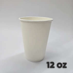 Verre en papier blanc 12 oz