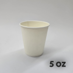 Verre en papier blanc 5 oz