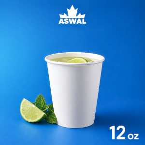 Gobelet 12 oz Ø90 mm Simple Froid PE - Blanc