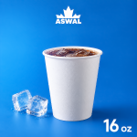 Gobelet 16 oz Ø90 mm Simple Froid PE - Blanc