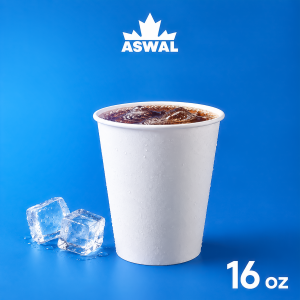 Gobelet 16 oz Ø90 mm Simple Froid PE - Blanc