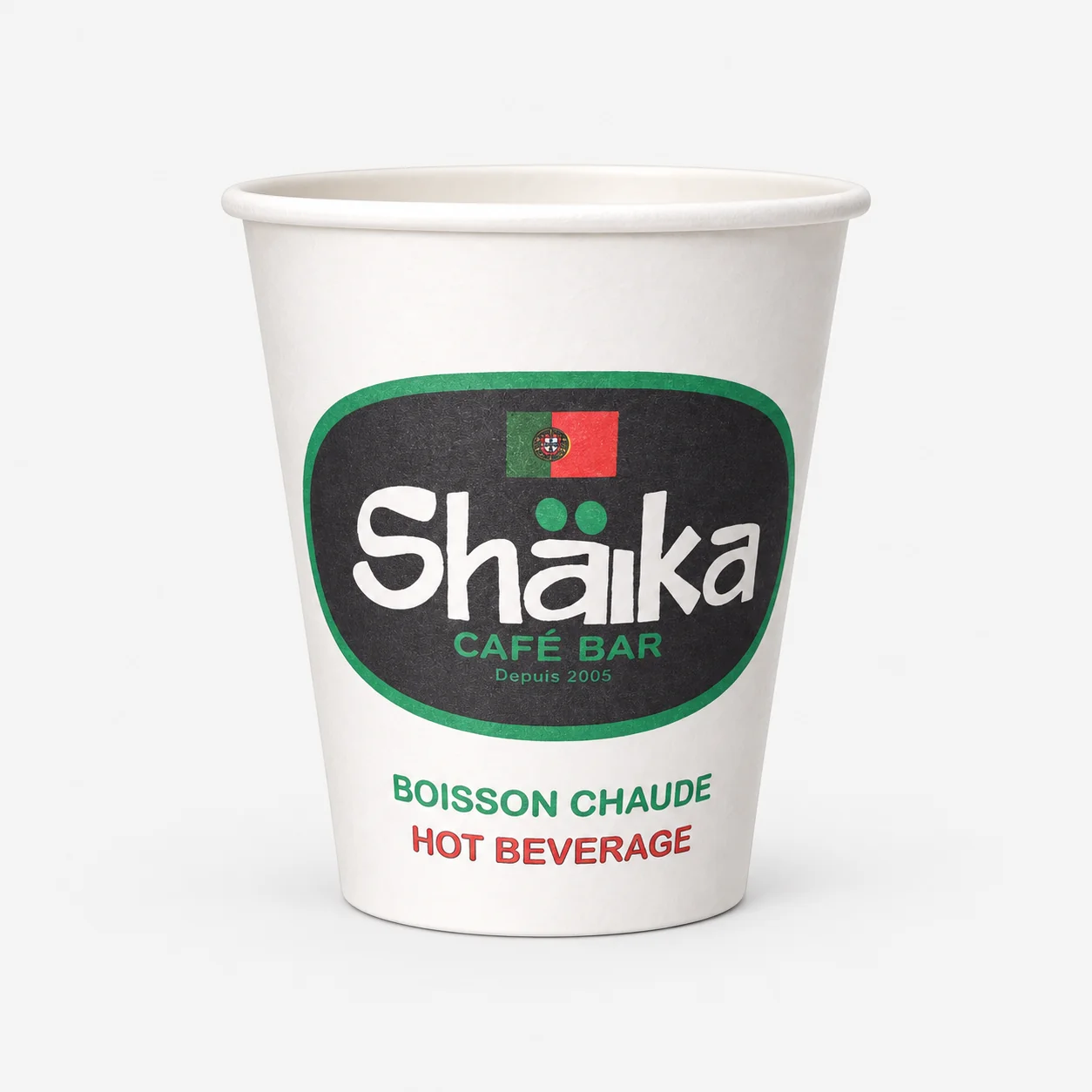 Gobelet personnalisé Shäika fabriqué par ASWAL