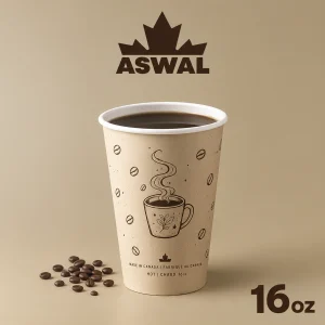 Gobelet 16 oz Ø90 mm Simple Chaud PE Coloré CAFE-00