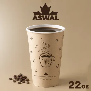 Gobelet 22 oz Ø90 mm Simple Chaud PE Coloré CAFE-00