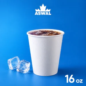Gobelet 16 oz Ø90 mm Simple Froid PE - Blanc