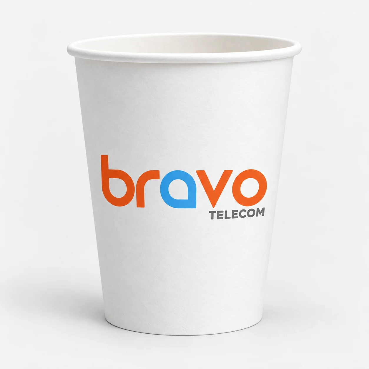Gobelet personnalisé Bravo Telecom fabriqué par ASWAL