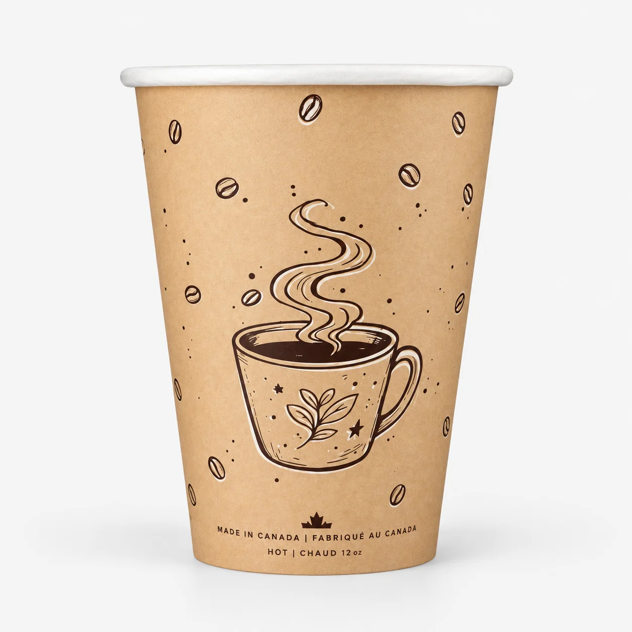 Gobelet au café et grains fabriqué par ASWAL
